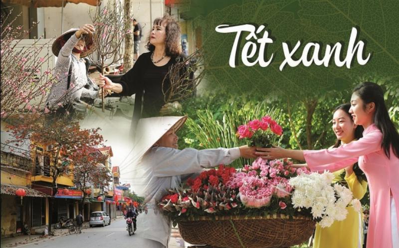 Hình ảnh một gia đình đang dọn dẹp nhà cửa đón Tết 2026 bằng các sản phẩm thân thiện môi trường, phân loại rác